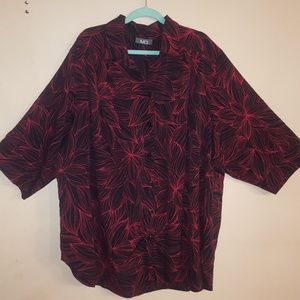 Brand New Plus Size Button Down Floral Top